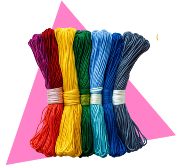 colorful embroidery floss<br />