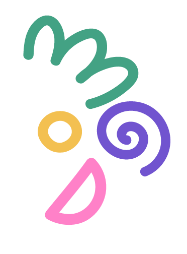 colorful shapes and lines